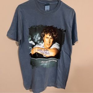 Dierks Bentley Signed Autograph Mens‎ Size Small Blue Shirt Keepin' It Country